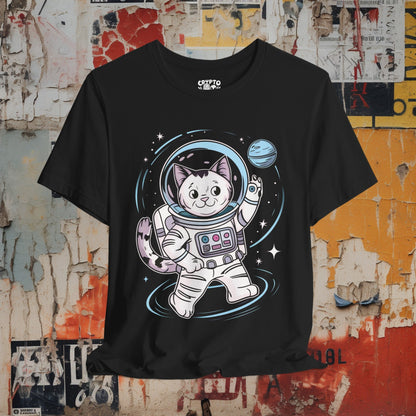 T-Shirt - Astronaut Cat in Space | Bella + Canvas Unisex T-shirt from Crypto Zoo Tees