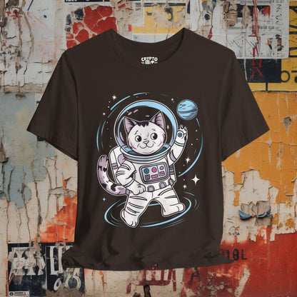 T-Shirt - Astronaut Cat in Space | Bella + Canvas Unisex T-shirt from Crypto Zoo Tees