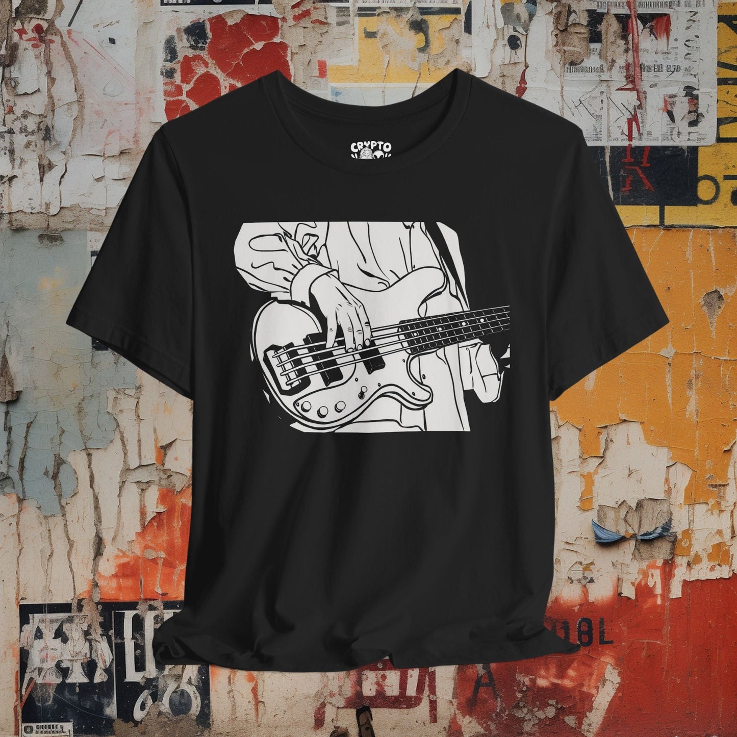 T-Shirt - Bass Player Bella Canvas T-Shirt, Music Tee, Bass Guitarist Gift, Unisex Musician Shirt, Soft Bella Canvas Tee, Bass Graphic Tee from Crypto Zoo Tees