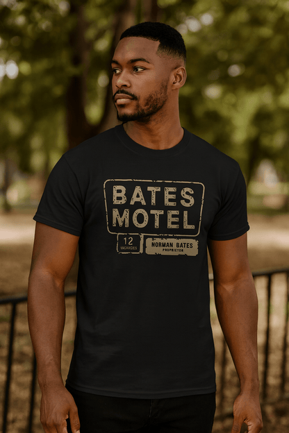 T-Shirt - Bates Motel Shirt | Horror, Retro & Vintage | Pullover Hoodie from Crypto Zoo Tees