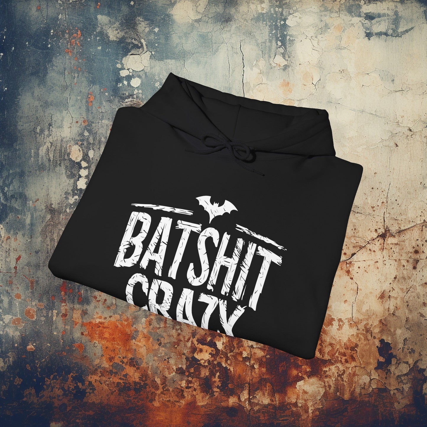 Hoodie - Batshit Crazy Goth Humor | Hoodie | Hooded Sweatshirt from Crypto Zoo Tees