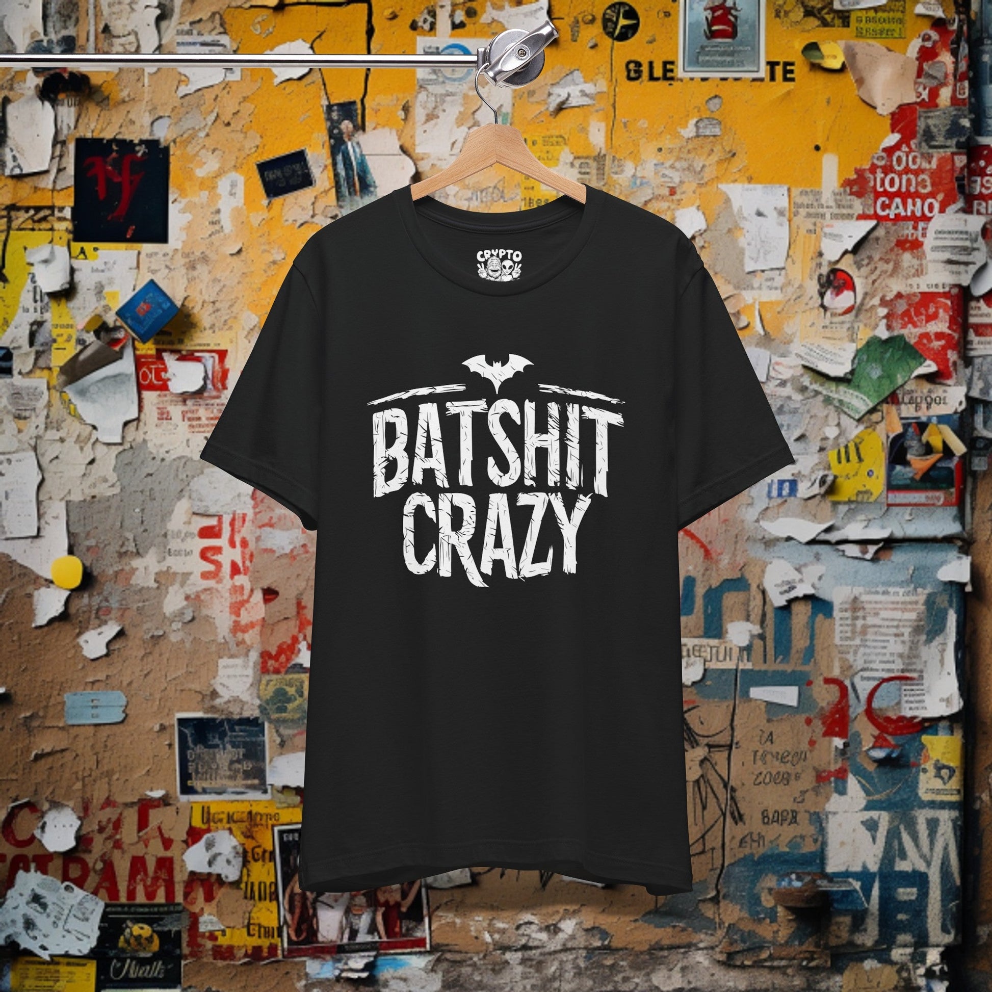 T-Shirt - Batshit Crazy Goth Humor | Horror | Bella + Canvas Unisex T-shirt from Crypto Zoo Tees