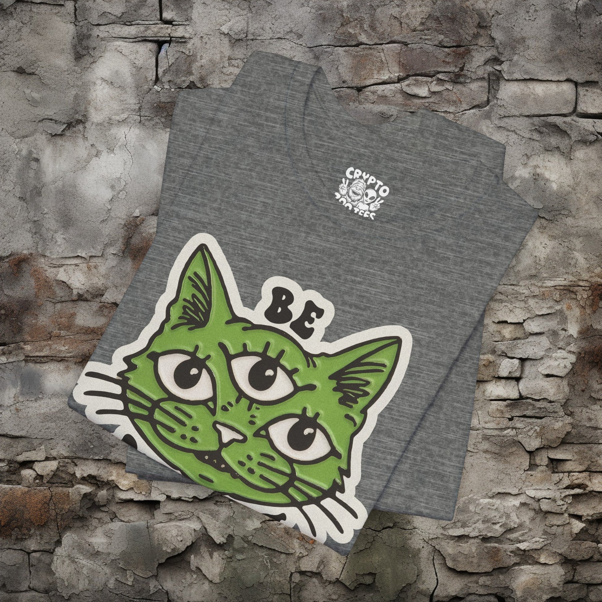 T - Shirt - Be Different Three Eyed Cat | Bella + Canvas Unisex T - shirt from Crypto Zoo Tees