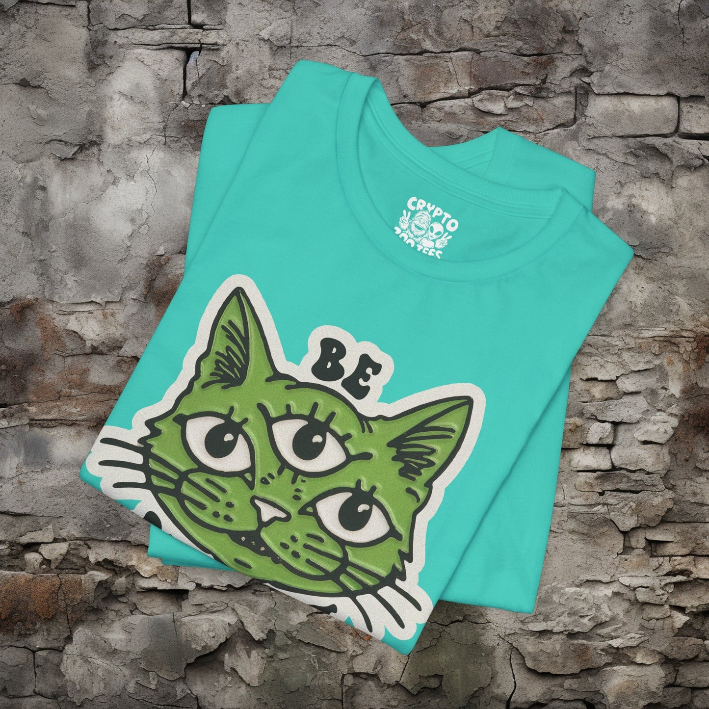 T - Shirt - Be Different Three Eyed Cat | Bella + Canvas Unisex T - shirt from Crypto Zoo Tees