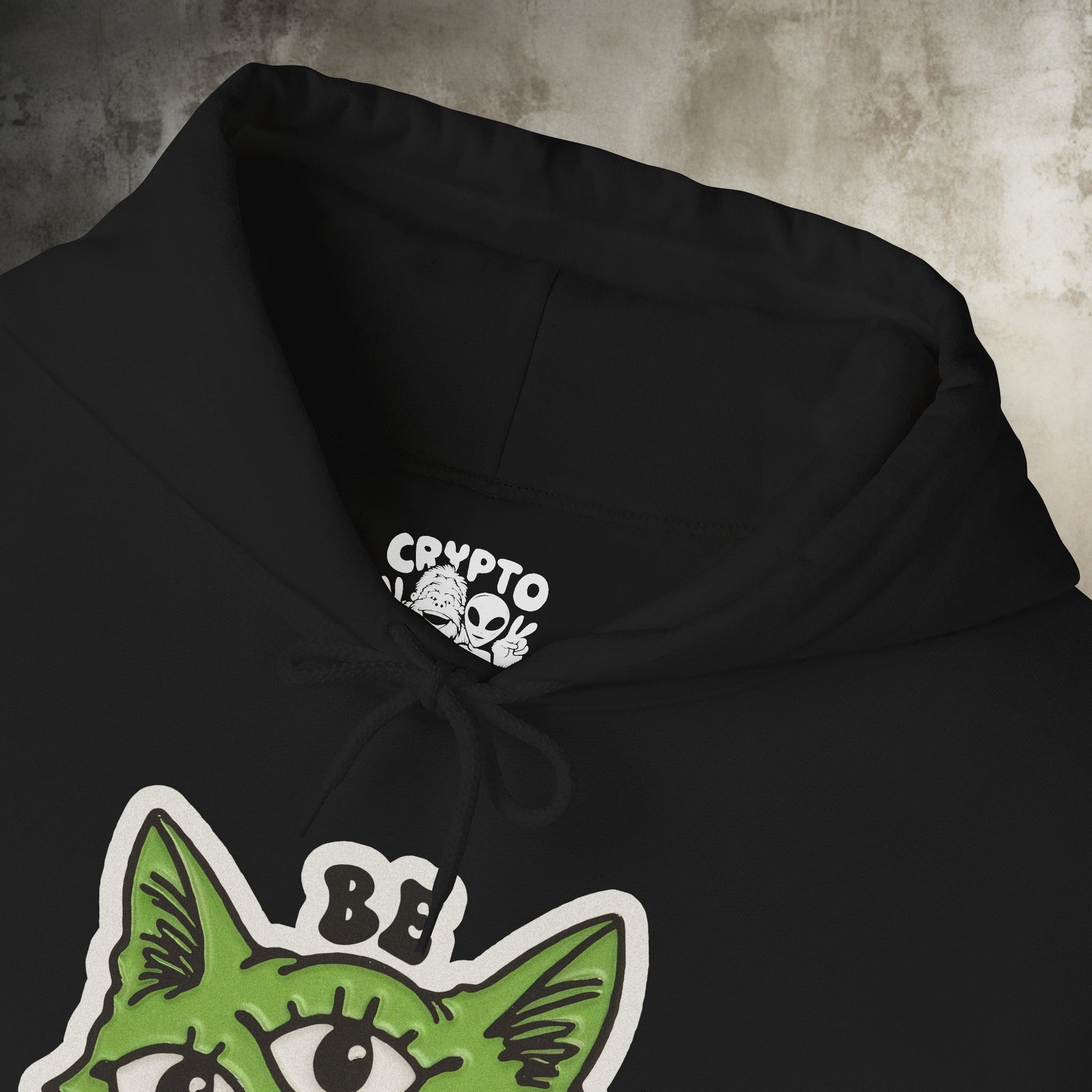 Hoodie - Be Different Three Eyed Cat | Hoodie | Hooded Sweatshirt from Crypto Zoo Tees