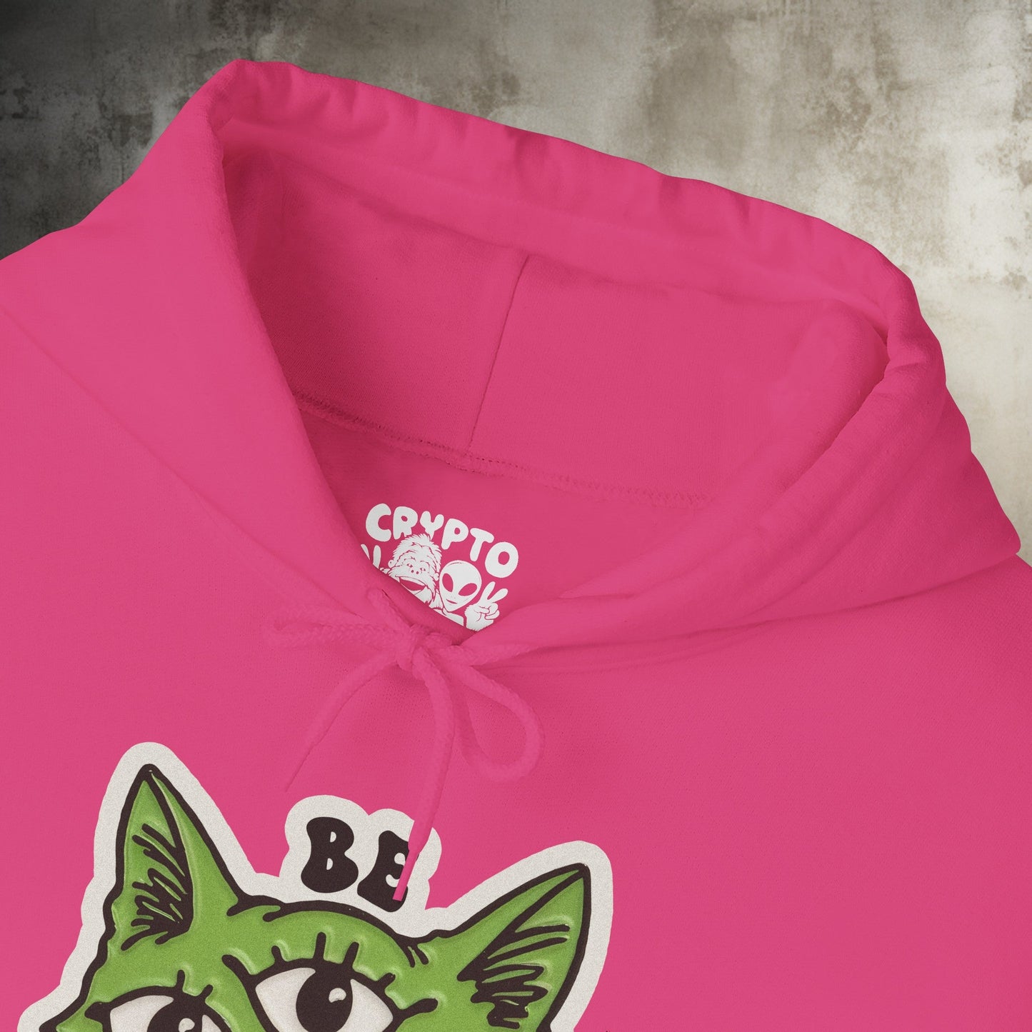 Hoodie - Be Different Three Eyed Cat | Hoodie | Hooded Sweatshirt from Crypto Zoo Tees