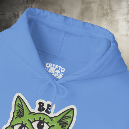 Hoodie - Be Different Three Eyed Cat | Hoodie | Hooded Sweatshirt from Crypto Zoo Tees