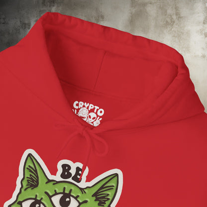 Hoodie - Be Different Three Eyed Cat | Hoodie | Hooded Sweatshirt from Crypto Zoo Tees