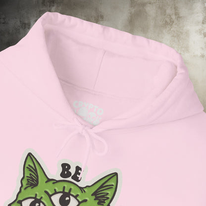 Hoodie - Be Different Three Eyed Cat | Hoodie | Hooded Sweatshirt from Crypto Zoo Tees