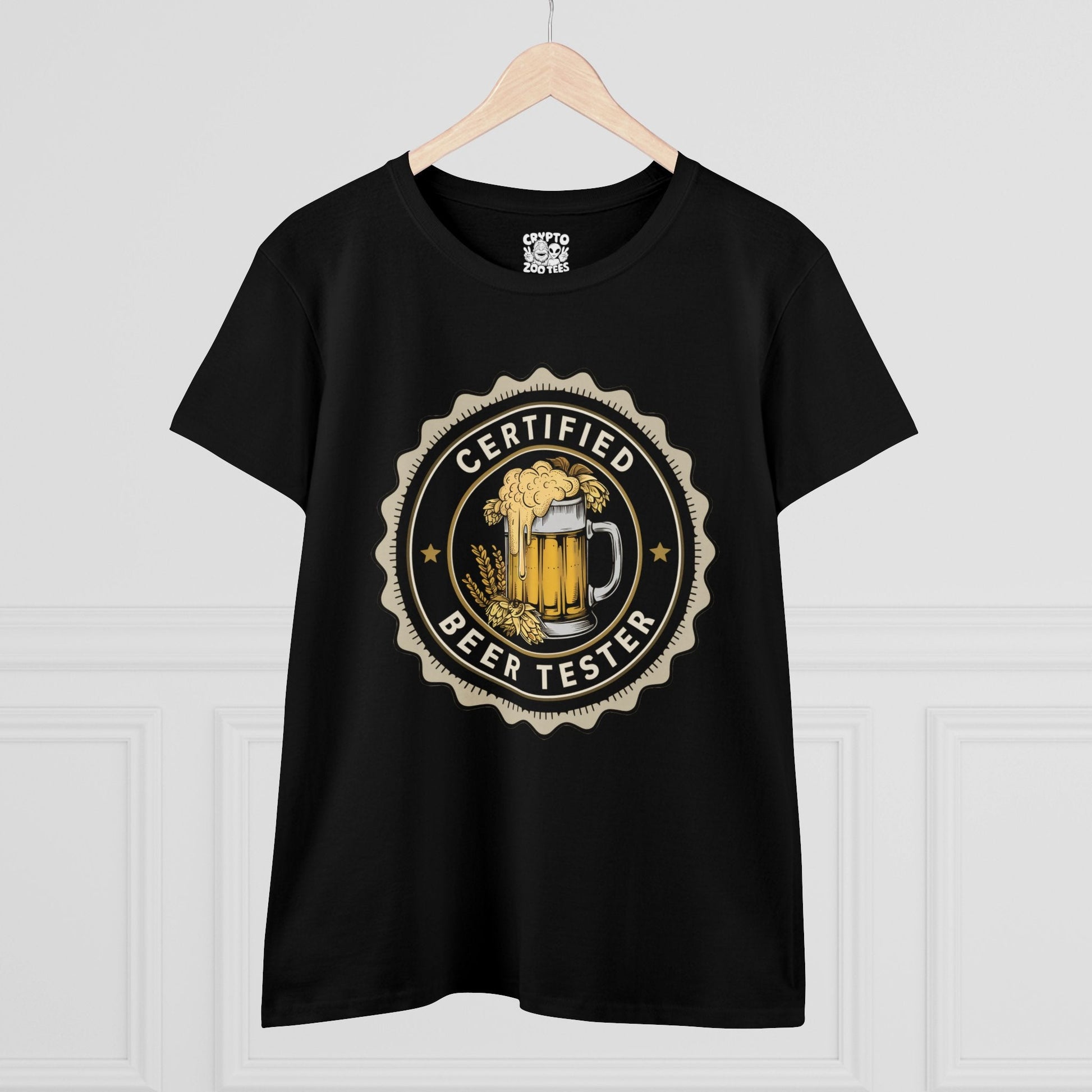 T-Shirt - beer taster ladies tee from Crypto Zoo Tees