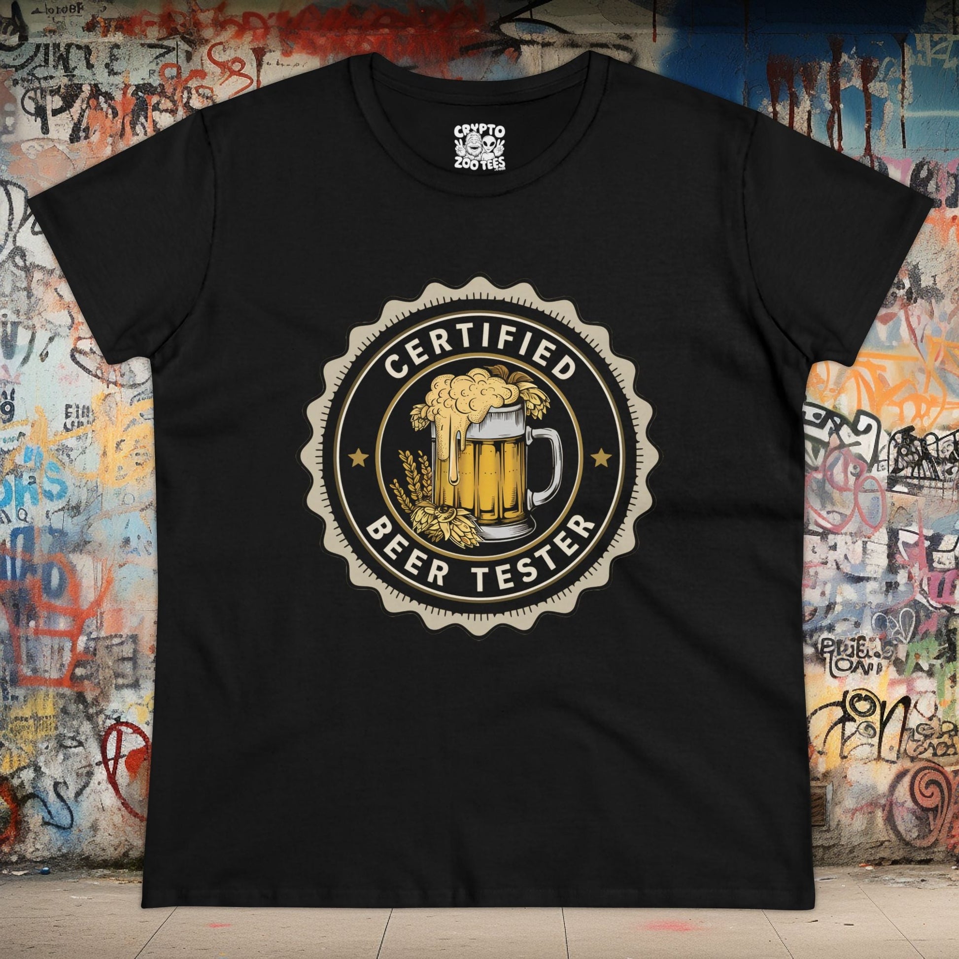 T-Shirt - beer taster ladies tee from Crypto Zoo Tees