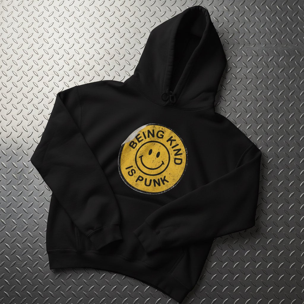 Hoodie - Being Kind Is Punk Hoodie | Unisex Pullover Hoodie - Gildan | Funny | Punk from Crypto Zoo Tees
