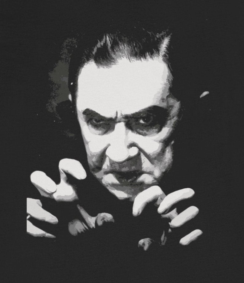 T-Shirt - Bela Lugosi Dracula Shirt: Soft-Cotton T-shirt - Classic Horror Tee from Crypto Zoo Tees