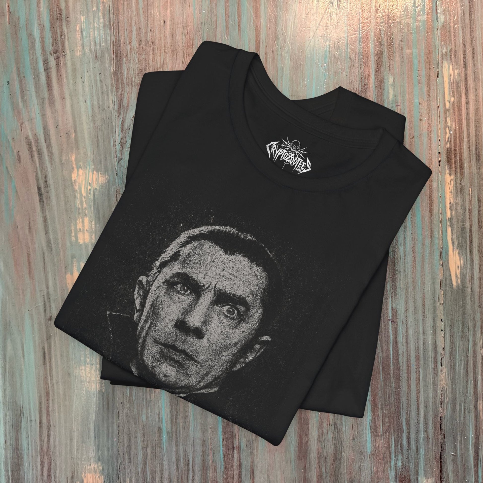 T-Shirt - Bela Lugosi Shirt | Horror, Halloween | Unisex Shirt, Ladies Tee, Tank Top, Long Sleeve, Sweatshirt, Hoodie from Crypto Zoo Tees