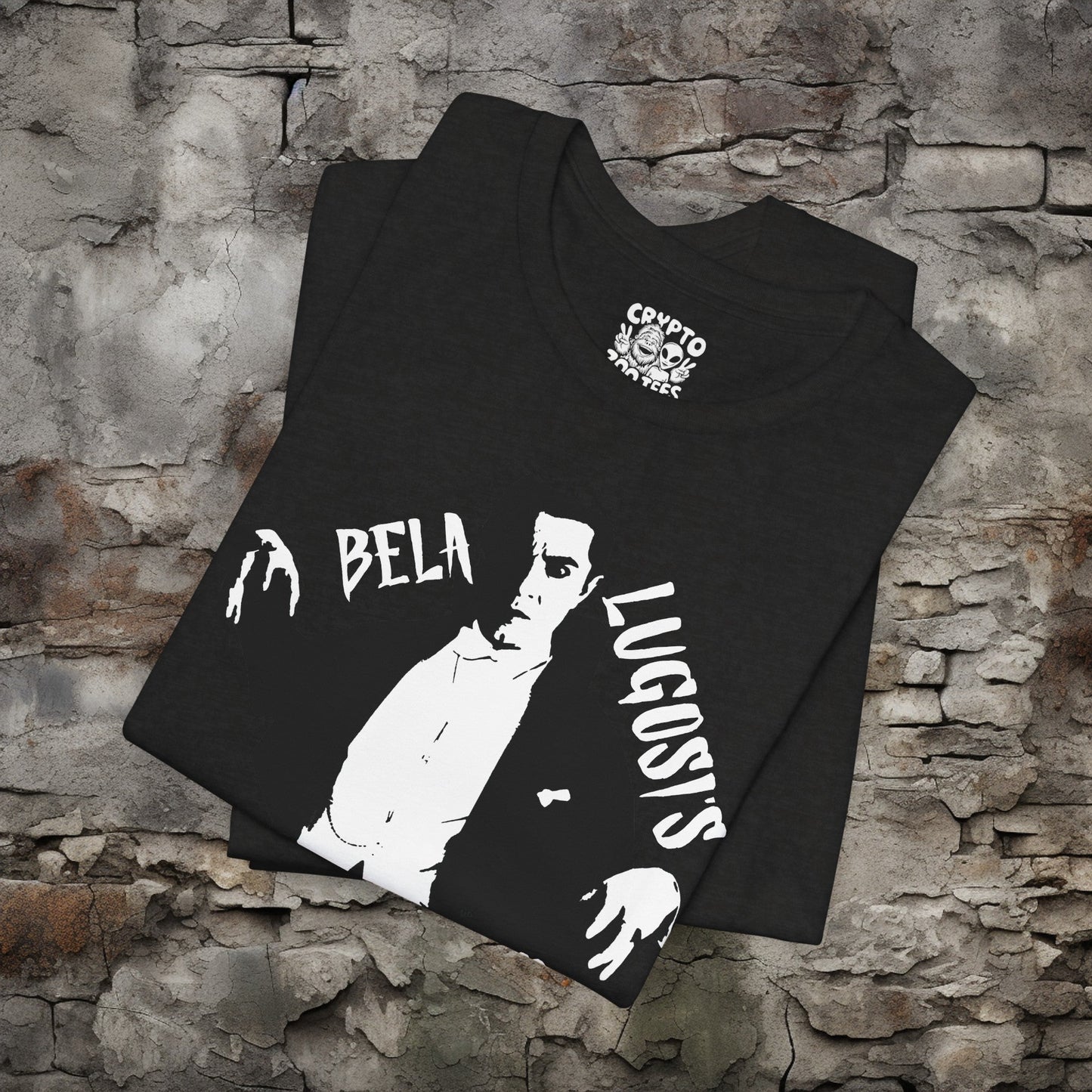 T-Shirt - Bela Lugosi's Dead Tee | Classic Horror Goth Shirt | Bella + Canvas Unisex T-shirt from Crypto Zoo Tees