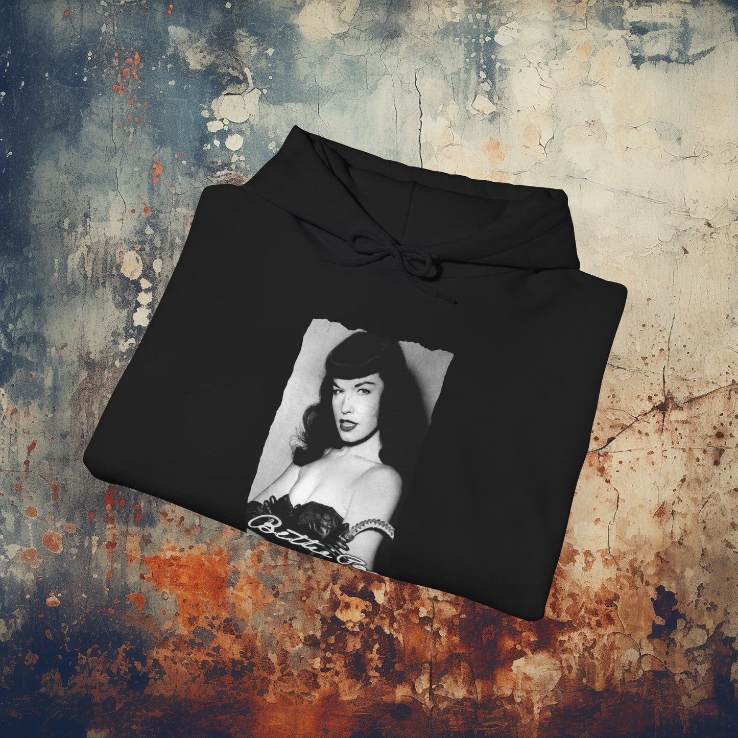 Hoodie - Bettie Page | Hoodie | Hooded Sweatshirt from Crypto Zoo Tees