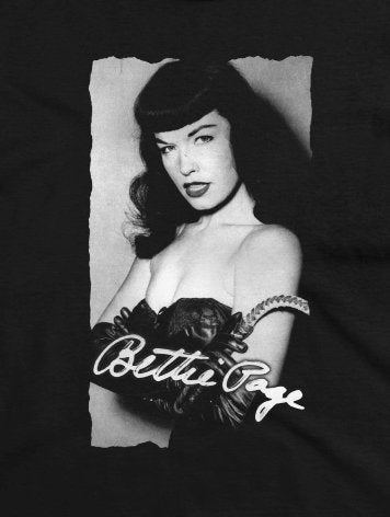 T-Shirt - Bettie Page | Women's T-Shirt | Cotton Tee from Crypto Zoo Tees