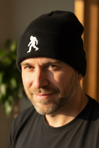 Hats - Bigfoot Beanie | Cryptids, Outdoors | Embroidered Sasquatch Hat from Crypto Zoo Tees