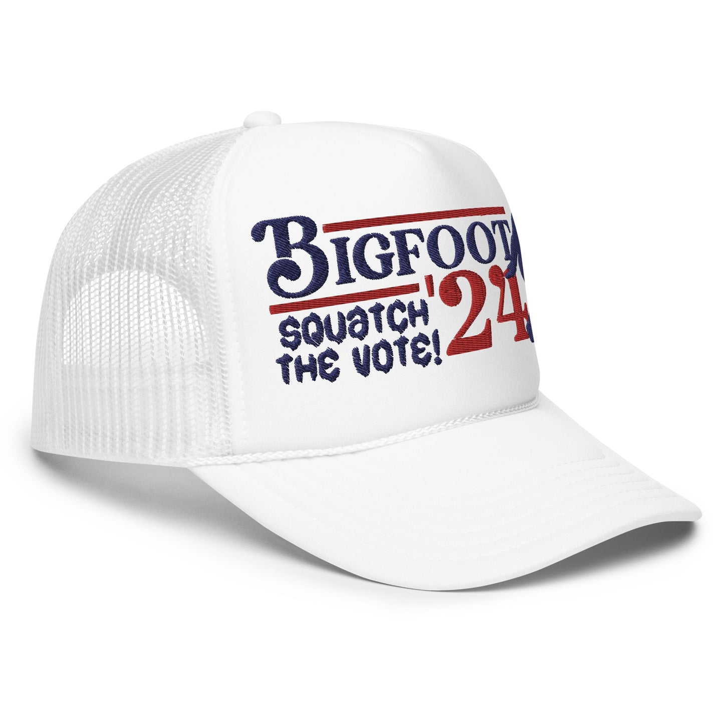  - BIGFOOT FOR PRESIDENT '24 Squatch The Vote - Foam trucker hat from Crypto Zoo Tees