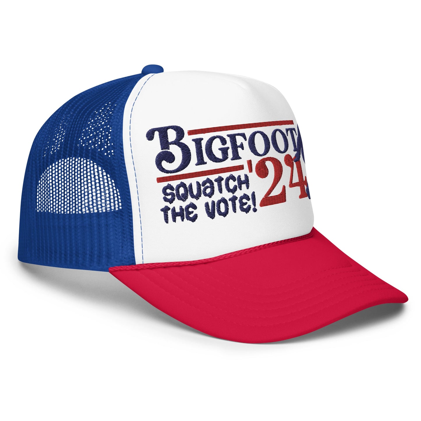  - BIGFOOT FOR PRESIDENT '24 Squatch The Vote - Foam trucker hat from Crypto Zoo Tees