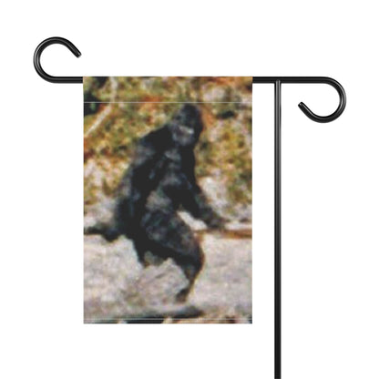 Home Decor - Bigfoot Garden Flag: Humorous Sasquatch Yard Sign, Unique Big Foot Gift for Outdoor Enthusiasts and Cryptozoology and Cryptid Fans from Crypto Zoo Tees