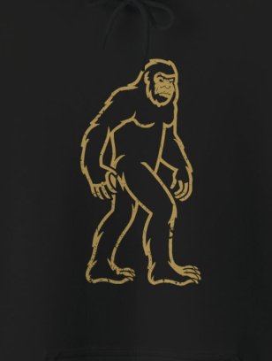 Hoodie - Bigfoot Hoodie | Sasquatch Pullover Hooded Sweatshirt from Crypto Zoo Tees