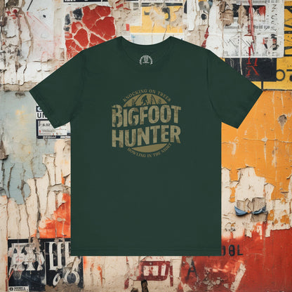 T-Shirt - Bigfoot Hunter - Sasquatch Cryptozoology Shirt - Cryptid Tee - Soft Cotton T-shirt from Crypto Zoo Tees