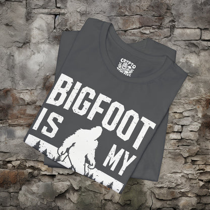 T-Shirt - Bigfoot is my Homie Funny Sasquatch T-shirt | Bella + Canvas Unisex T-shirt from Crypto Zoo Tees