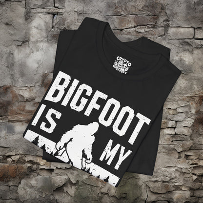 T-Shirt - Bigfoot is my Homie Funny Sasquatch T-shirt | Bella + Canvas Unisex T-shirt from Crypto Zoo Tees