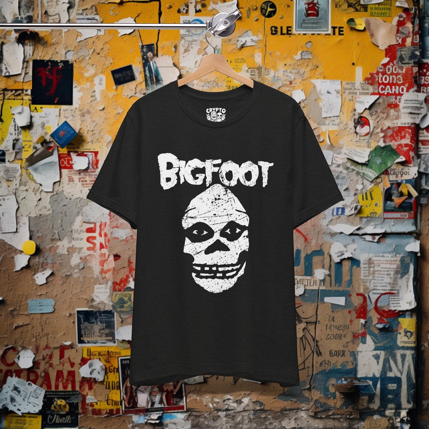 T-Shirt - Bigfoot Misfits Style Punk Cryptid Tee | Bella + Canvas Unisex T-shirt from Crypto Zoo Tees