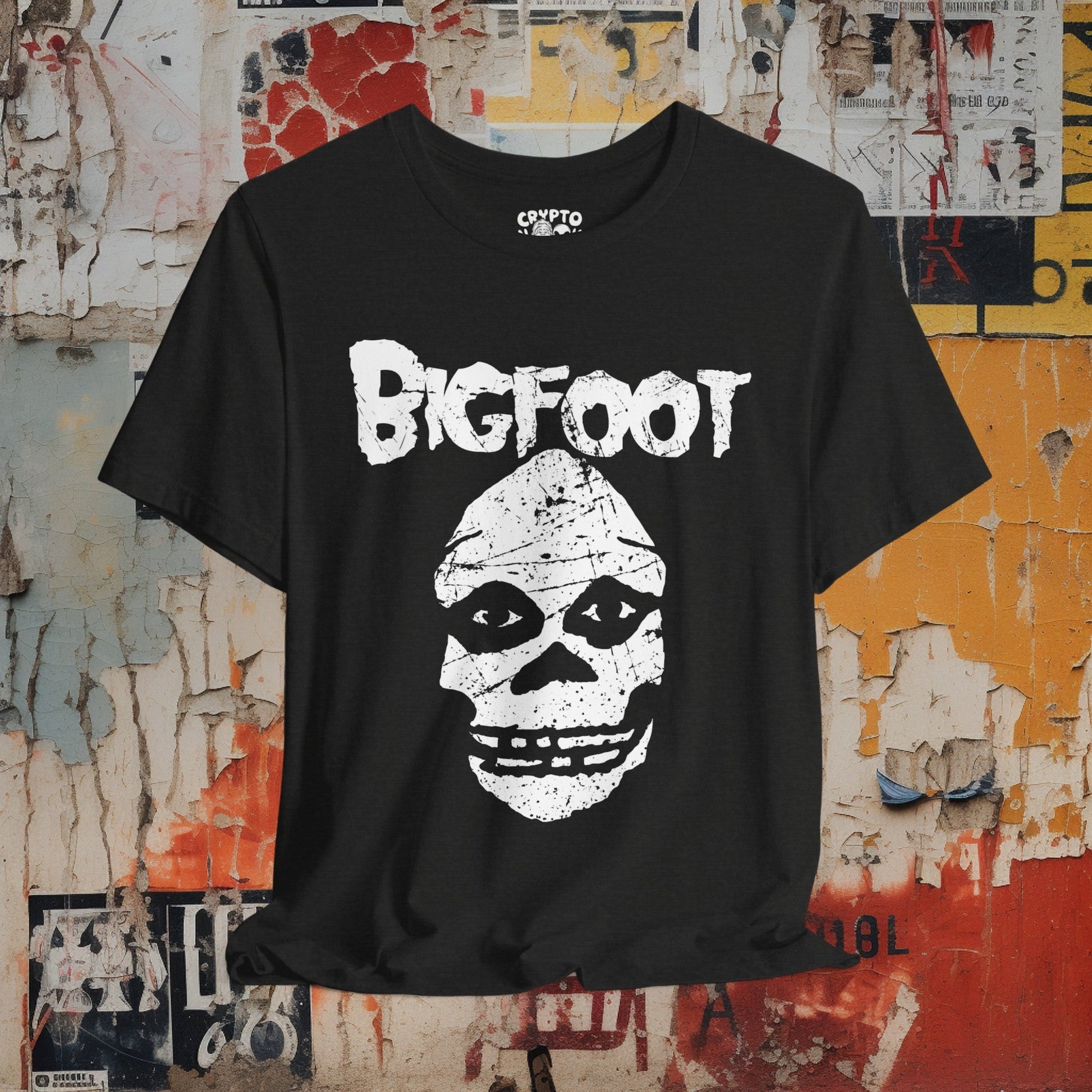 T-Shirt - Bigfoot Misfits Style Punk Cryptid Tee | Bella + Canvas Unisex T-shirt from Crypto Zoo Tees