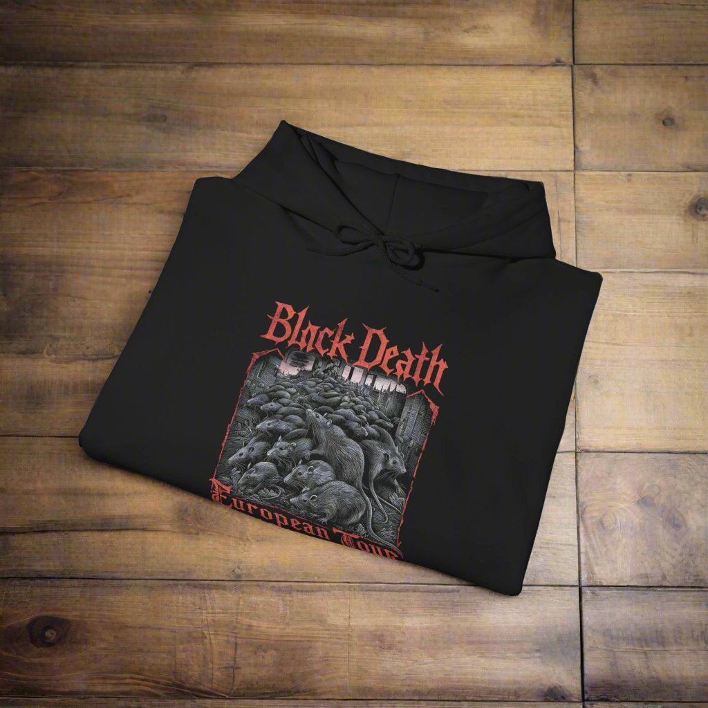 Hoodie - Black Death Single Sided Hoodie from Crypto Zoo Tees