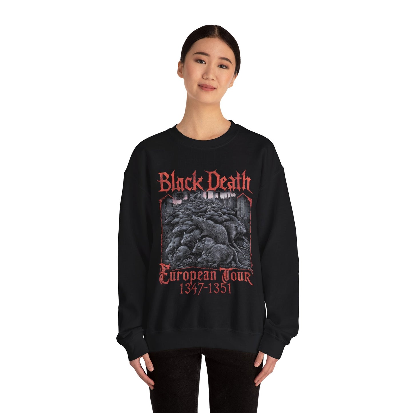 Sweatshirt - Black Death Sweatshirt from Crypto Zoo Tees