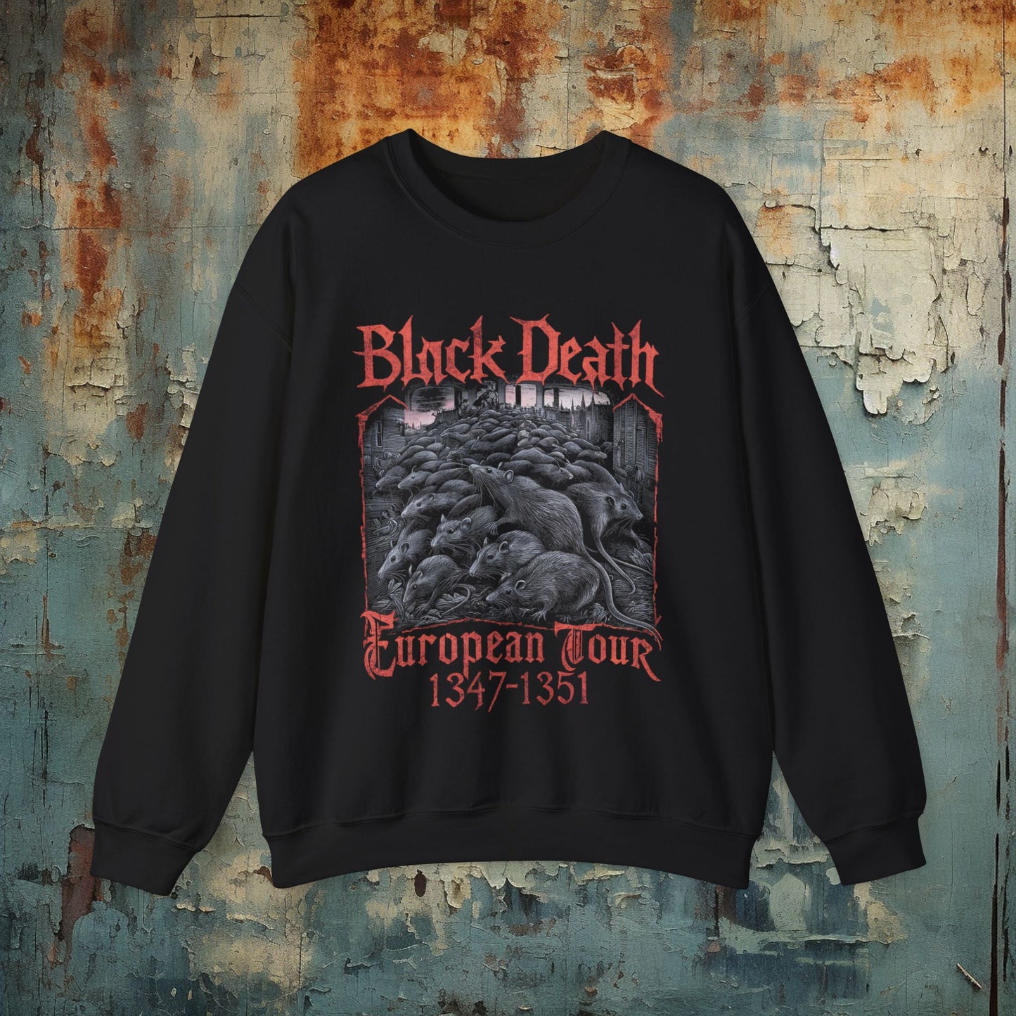 Sweatshirt - Black Death Sweatshirt from Crypto Zoo Tees