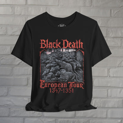 T-Shirt - Black Death Tour Shirt | Funny, Metal | Unisex Shirt, Ladies Tee, Tank Top, Long Sleeve, Sweatshirt, Hoodie from Crypto Zoo Tees