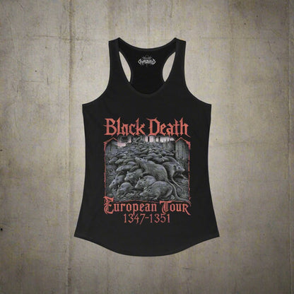 T-Shirt - Black Death Tour Shirt | Funny, Metal | Unisex Shirt, Ladies Tee, Tank Top, Long Sleeve, Sweatshirt, Hoodie from Crypto Zoo Tees