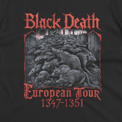 T-Shirt - Black Death Tour Shirt | Funny, Metal | Unisex Shirt, Ladies Tee, Tank Top, Long Sleeve, Sweatshirt, Hoodie from Crypto Zoo Tees