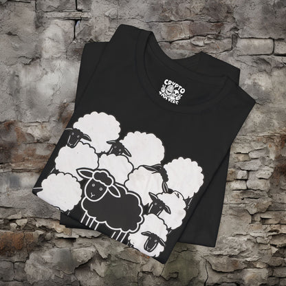 T-Shirt - Black Sheep Tee | Unisex T-shirt | Punk, Goth | Edgy, Alternative from Crypto Zoo Tees