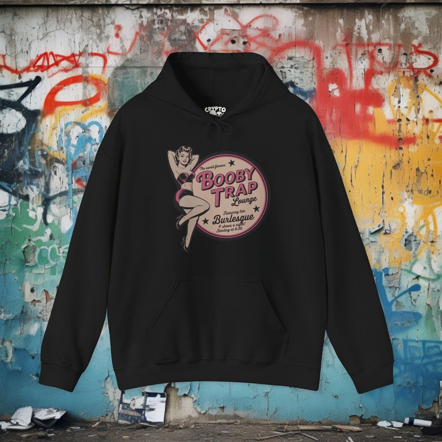 T-Shirt - Booby Trap | Retro & Vintage, Burlesque | Crewneck Sweatshirt from Crypto Zoo Tees