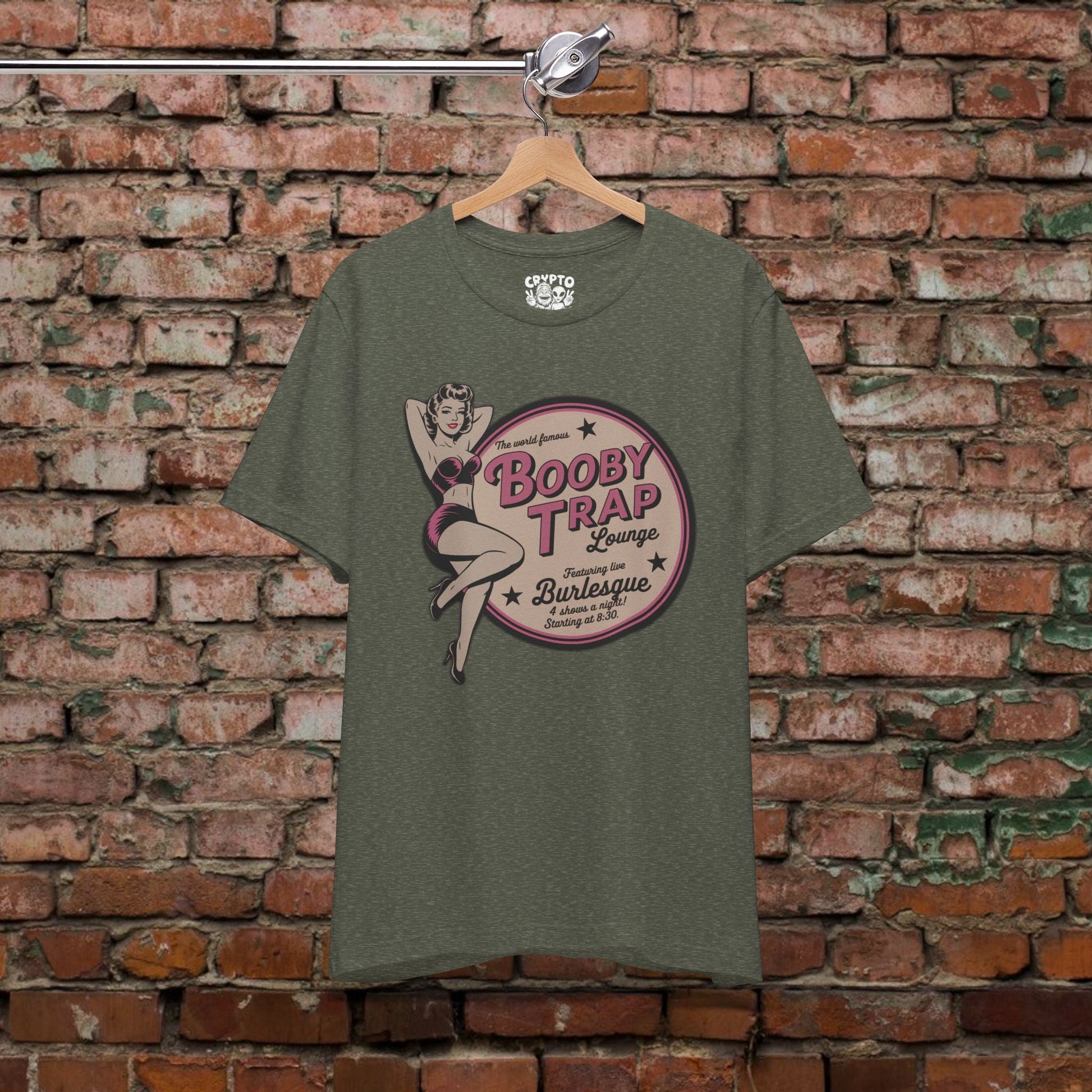 T-Shirt - Booby Trap | Unisex T-shirt | Retro & Vintage | Rockabilly from Crypto Zoo Tees