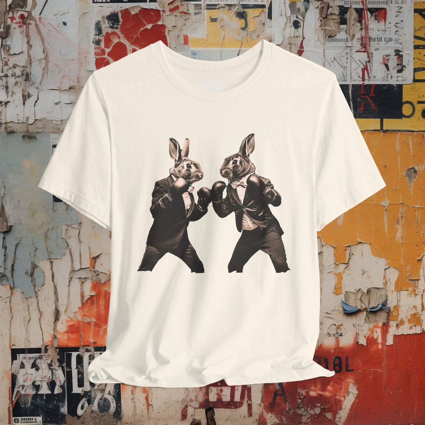 T-Shirt - Boxing Bunnies Tee | Unisex T-shirt | Funny, Animals | Cute, Quirky from Crypto Zoo Tees