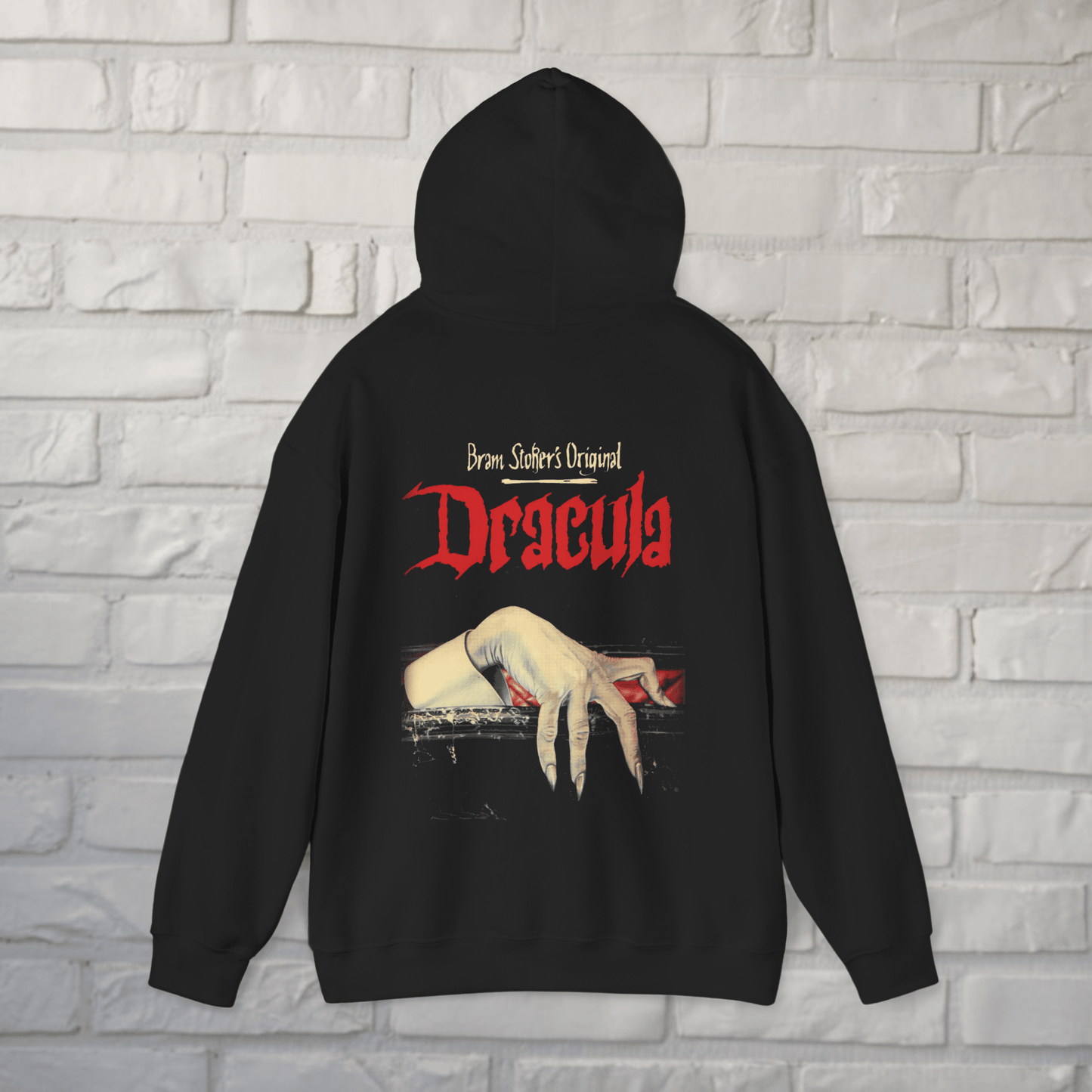 T-Shirt - Bram Stokers Dracula 2 Sided Hoodie | Horror, Books | Unisex Pullover Hoodie - Gildan from Crypto Zoo Tees