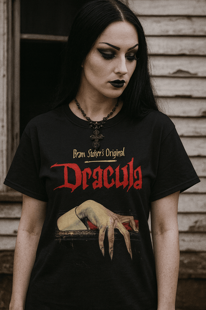 T-Shirt - Bram Stokers Dracula Shirt | Horror, Books | Pullover Hoodie from Crypto Zoo Tees