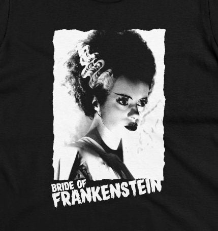 T-Shirt - Bride of Frankenstein Ladies Tee | Women's T-Shirt | Cotton Tee from Crypto Zoo Tees