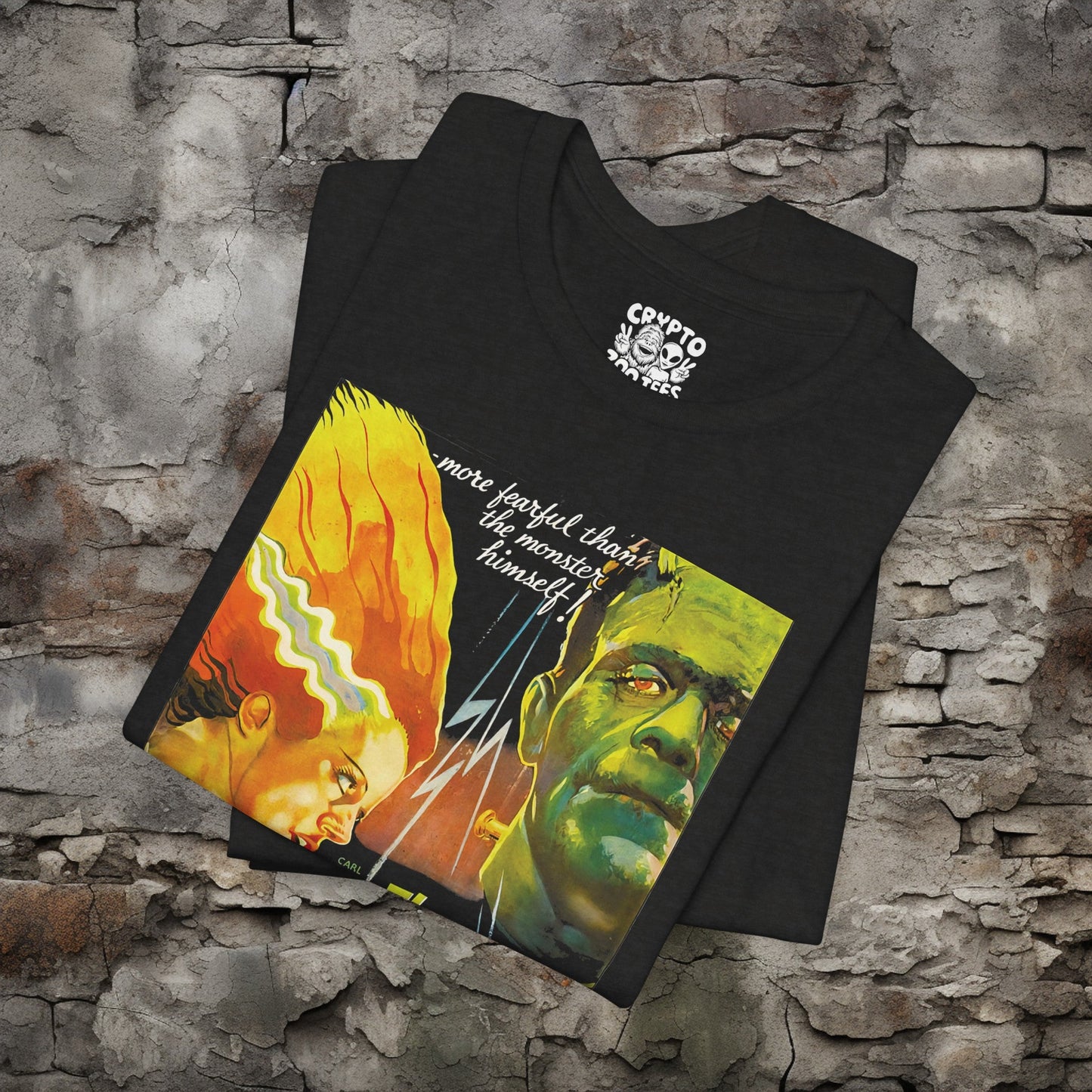 T - Shirt - Bride of Frankenstein Poster Tee | Movies and TV | Horror | Bella + Canvas Unisex T - shirt from Crypto Zoo Tees