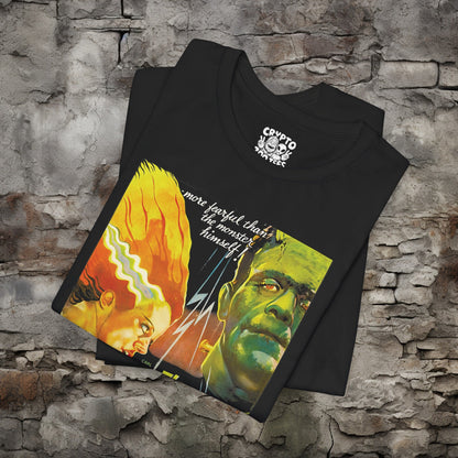 T - Shirt - Bride of Frankenstein Poster Tee | Movies and TV | Horror | Bella + Canvas Unisex T - shirt from Crypto Zoo Tees