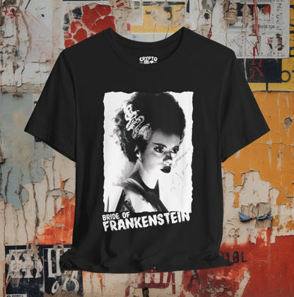 T-Shirt - Bride Of Frankenstein Shirt | Bella + Canvas Unisex T-shirt from Crypto Zoo Tees