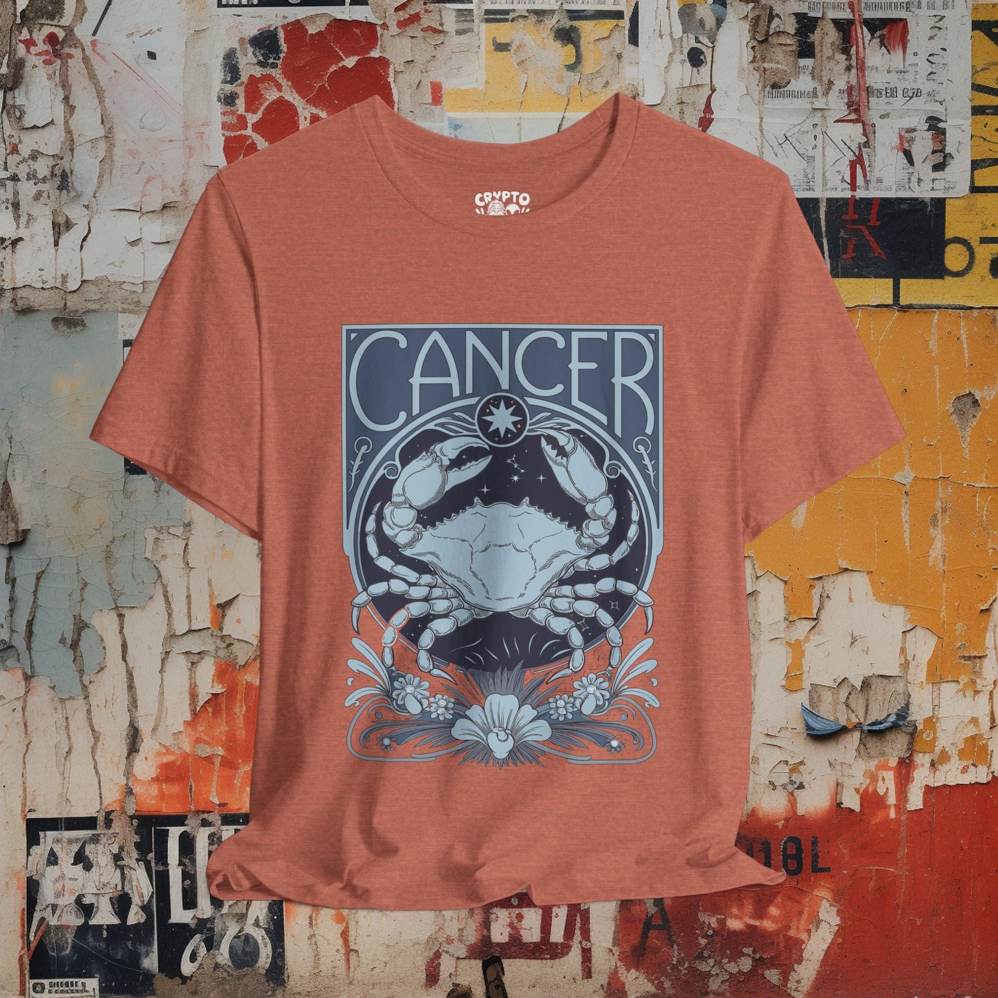T-Shirt - Cancer Bella+Canvas Unisex Tee from Crypto Zoo Tees