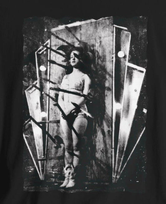 T-Shirt - Carnival Knifethrower | Bella + Canvas Unisex T-shirt from Crypto Zoo Tees