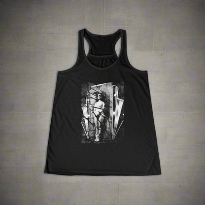 Tank Top - Carnival Knifethrower | Ladies Racerback Tank Top from Crypto Zoo Tees